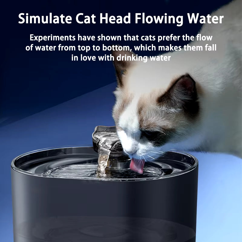 Cat Water Fountain Auto Recirculate Filtring Cats Dog Water Dispenser USB Electric