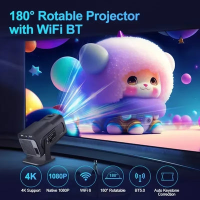 Android 11 390ANSI HY320 Projector 4K Native 1080P Dual Wifi6 BT5.0 Cinema Outdoor Portable Projetor Upgrated HY300