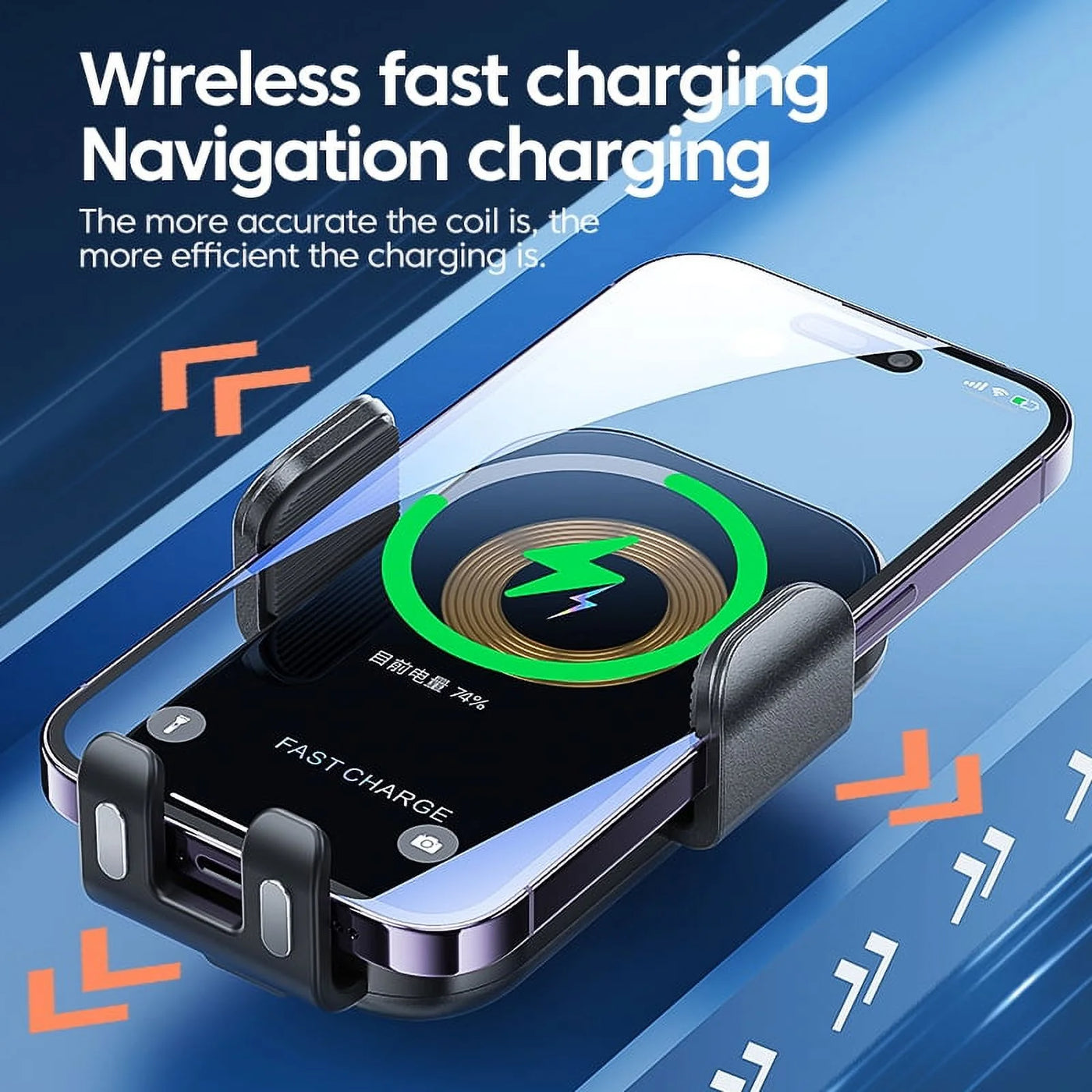 Wireless Car Charger, 15W Fast Wireless Charging Phone Mount for Car, Auto Clamping Air Vent Car Phone Holder for Iphone 14/13/12/11/X, Samsung Galaxy S22/S20/S10/S9/Note20/10/9, Etc